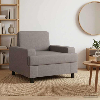 Armchair Taupe Fabric