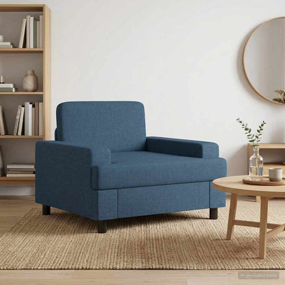 Armchair Blue Fabric