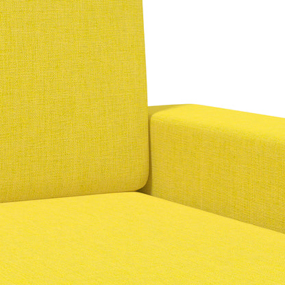 Armchair Light Yellow Fabric