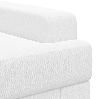 Armchair White Fabric