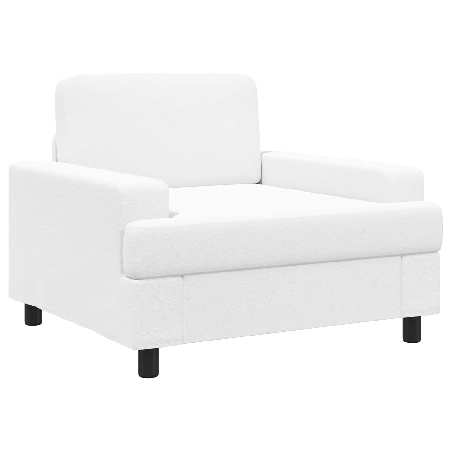 Armchair White Fabric