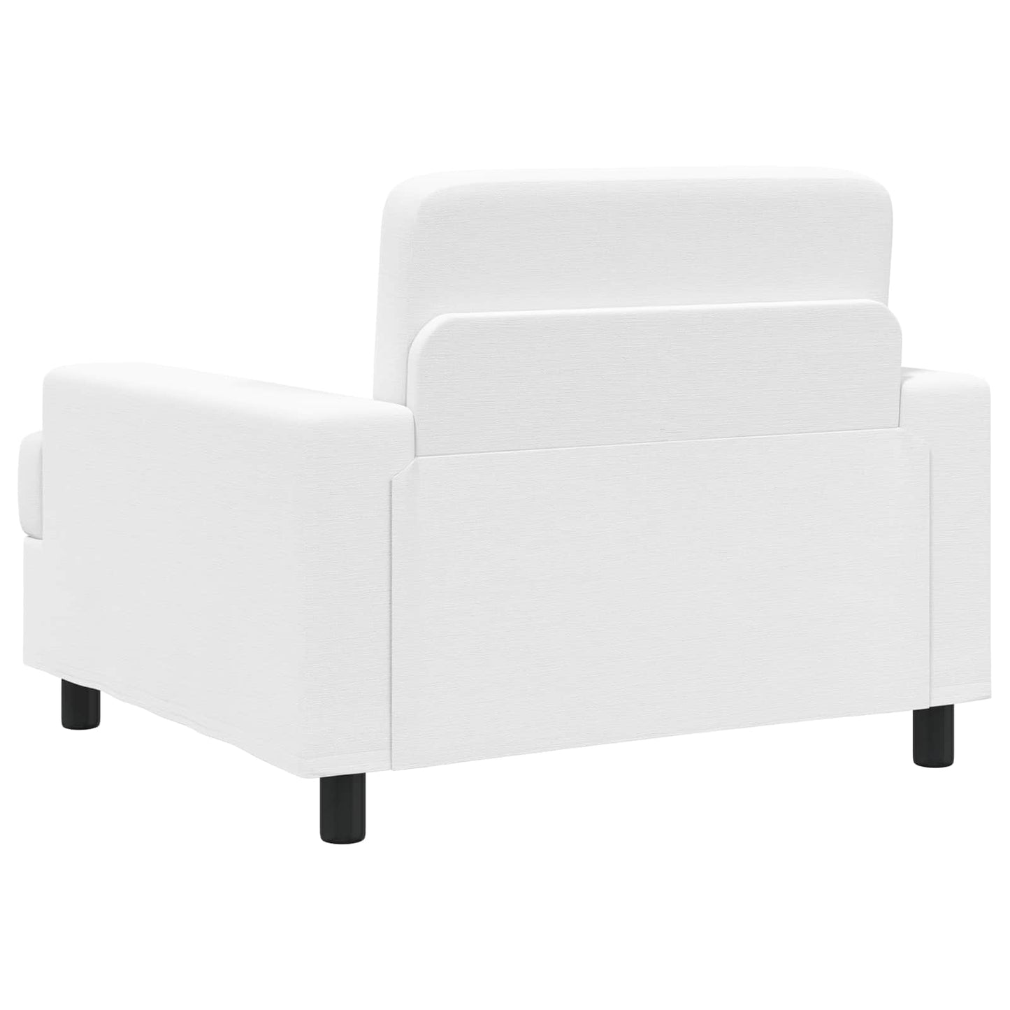 Armchair White Fabric