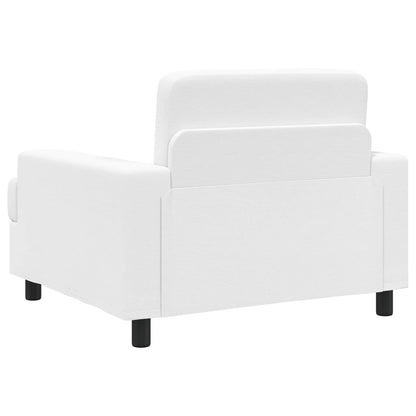 Armchair White Fabric