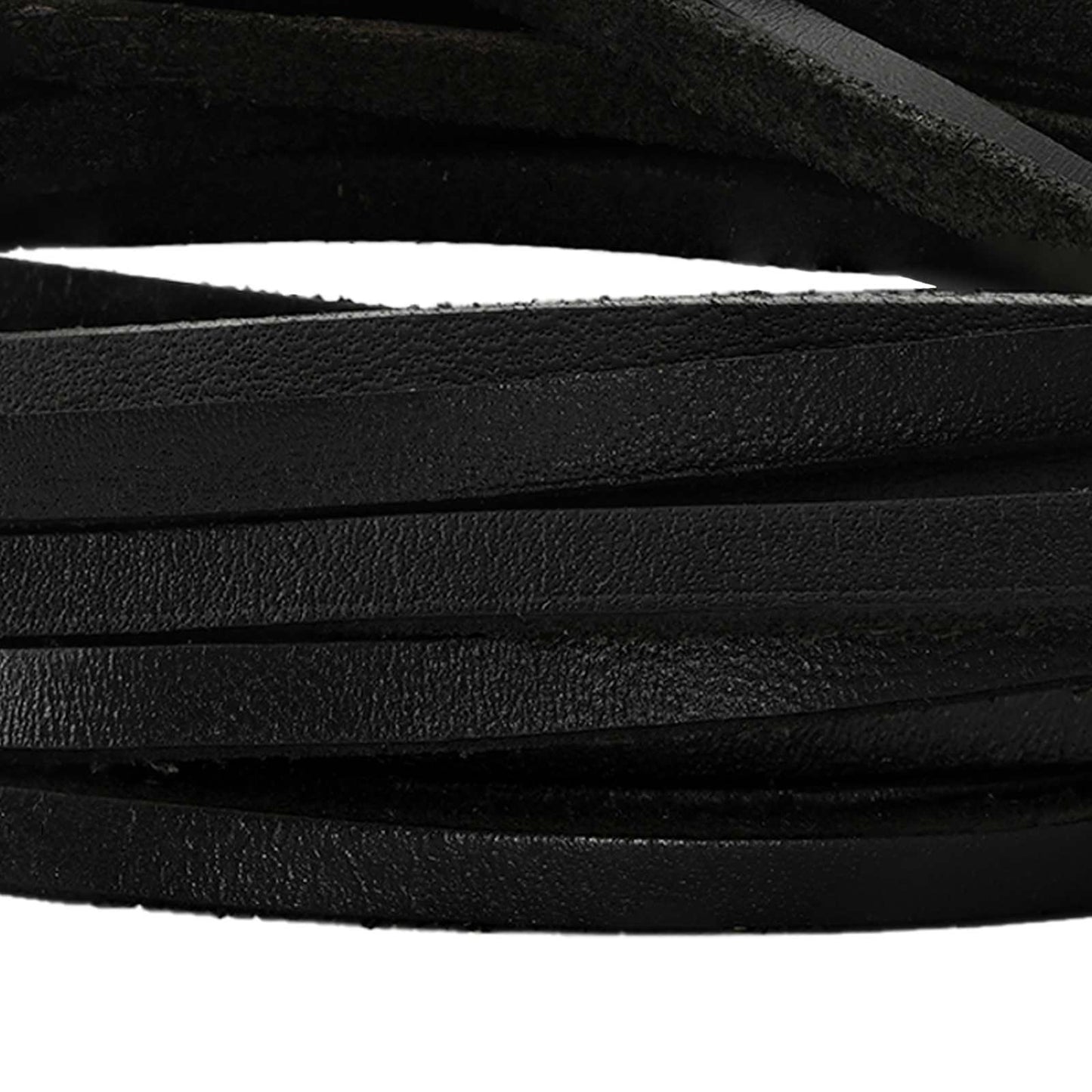 Leather Strap Black 200 x 0.3 cm Leather