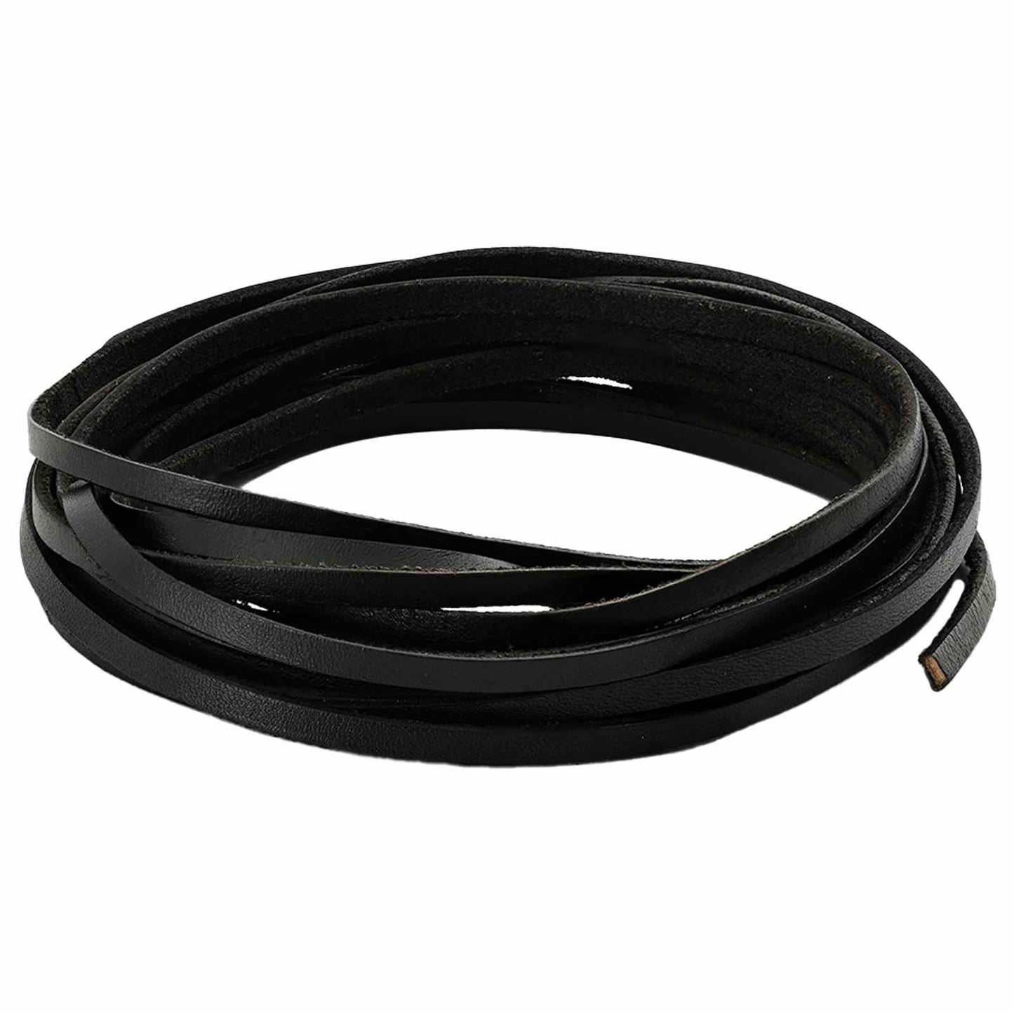 Leather Strap Black 200 x 0.4 cm Leather