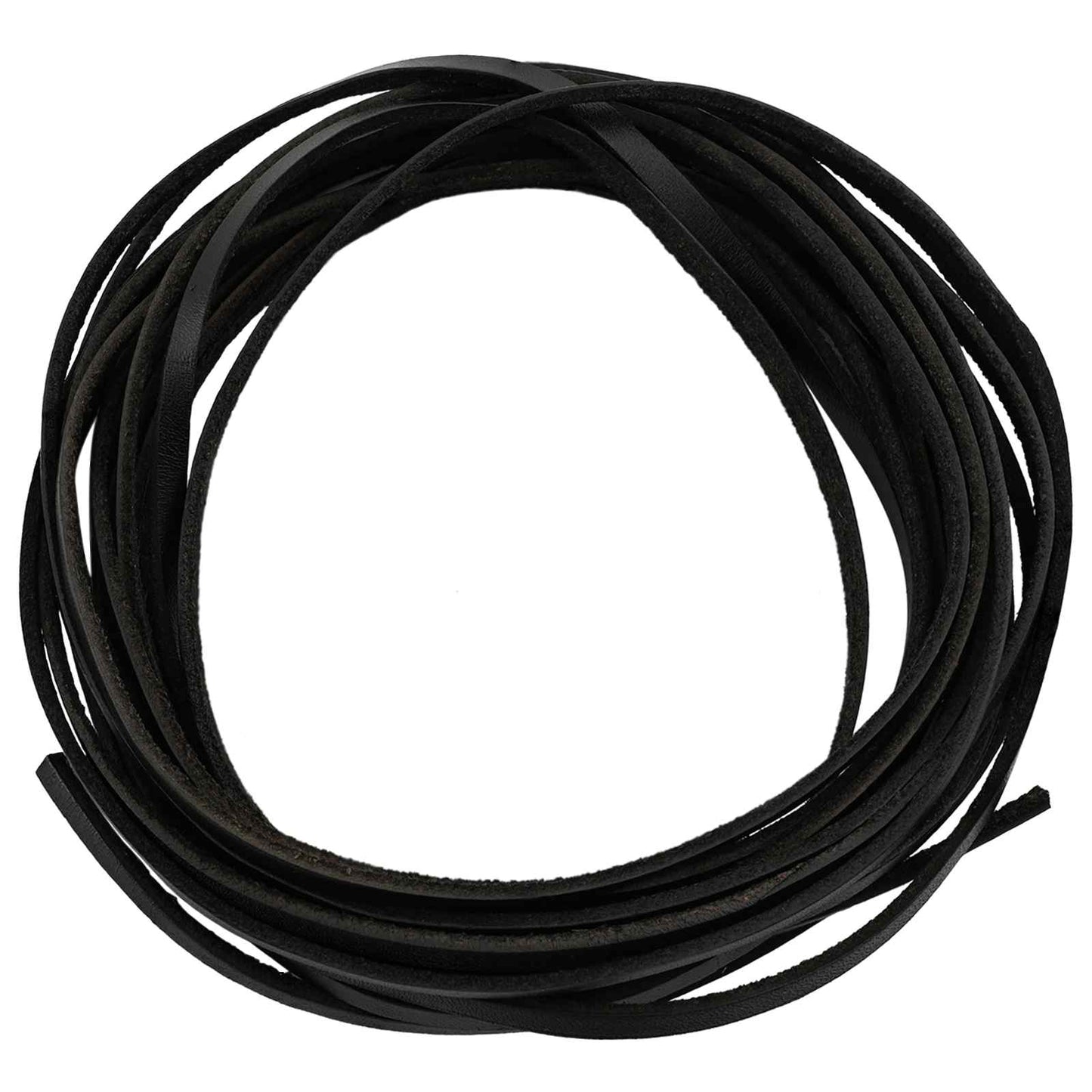 Leather Strap Black 200 x 0.4 cm Leather