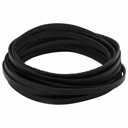 Leather Strap Black 200 x 0.6 cm Leather