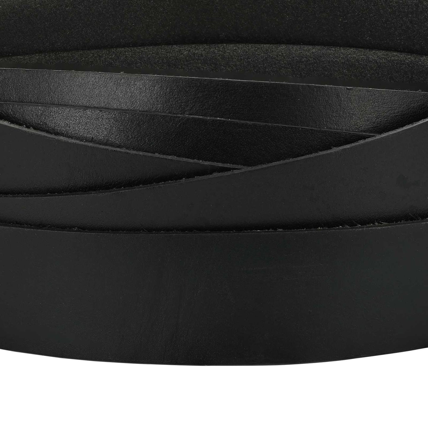 Leather Strap Black 200 x 4 cm Leather