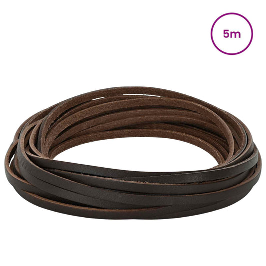 Leather Strap Dark Brown 500 x 0.3 cm Leather