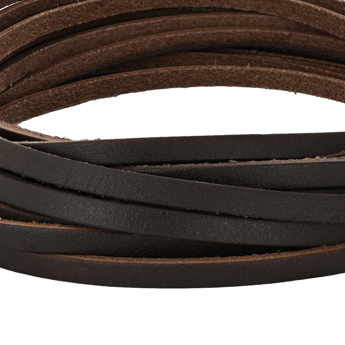 Leather Strap Dark Brown 200 x 0.4 cm Leather