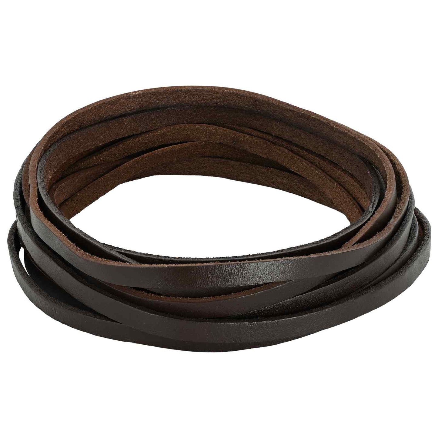 Leather Strap Dark Brown 200 x 0.8 cm Leather