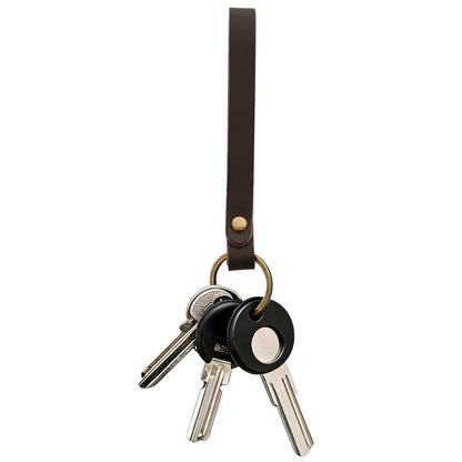 Leather Strap Dark Brown 200 x 0.8 cm Leather