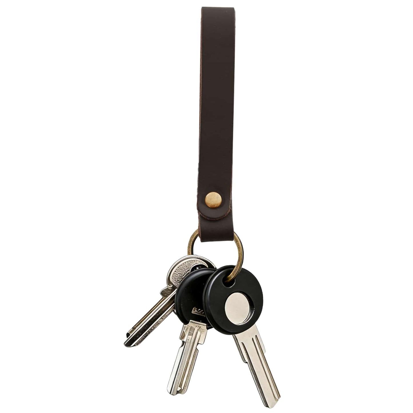 Leather Strap Dark Brown 200 x 1 cm Leather