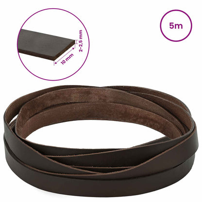 Leather Strap Dark Brown 500 x 1 cm Leather