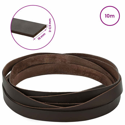 Leather Strap Dark Brown 1000 x 1.5 cm Leather