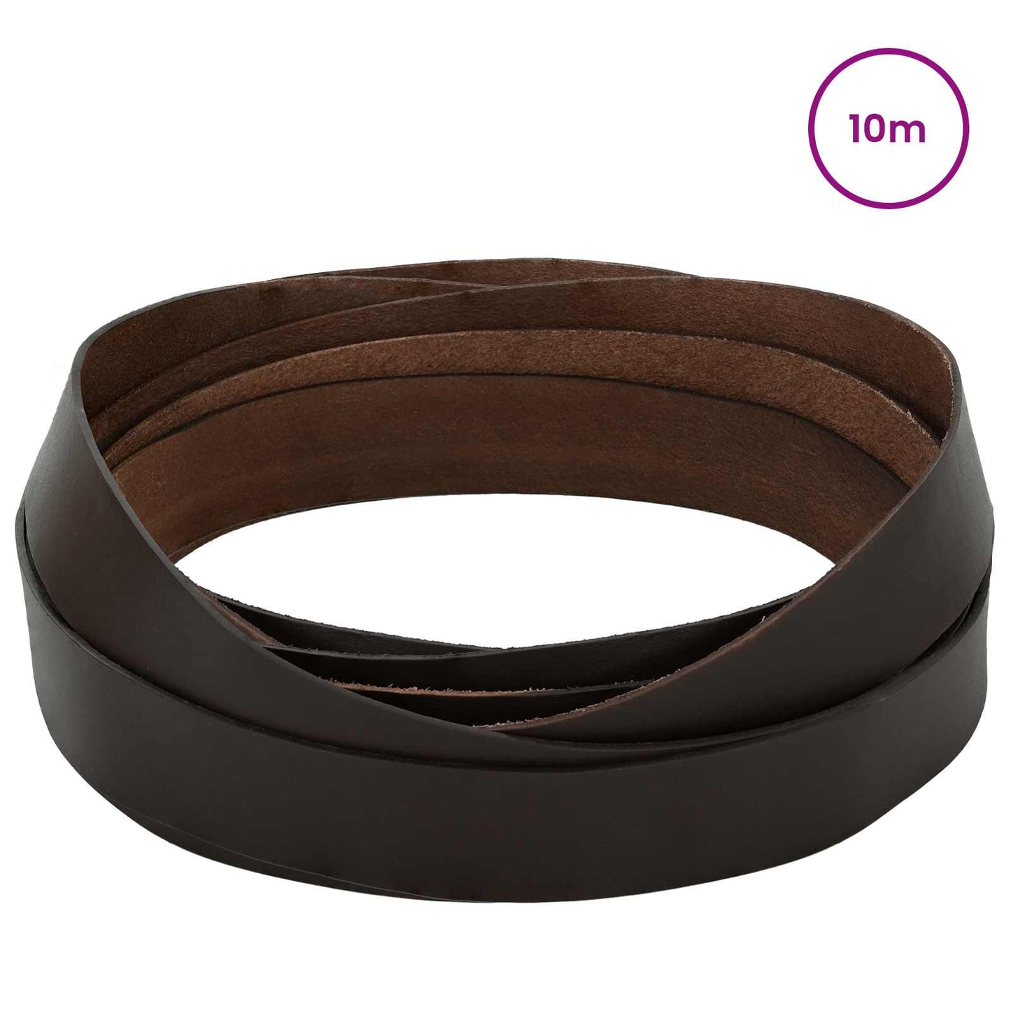Leather Strap Dark Brown 1000 x 3 cm Leather