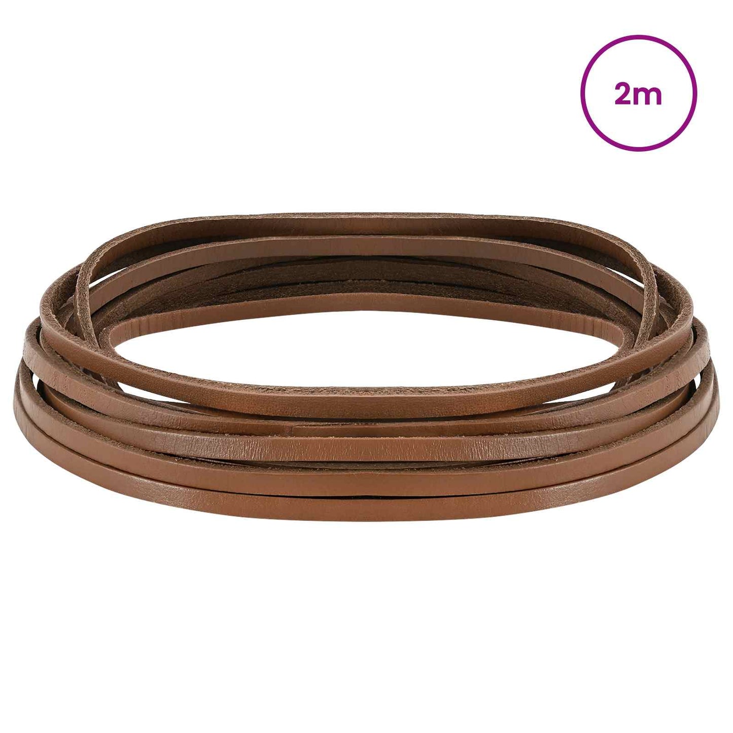 Leather Strap Brown 200 x 0.3 cm Leather