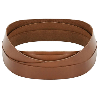 Leather Strap Brown 200 x 3 cm Leather