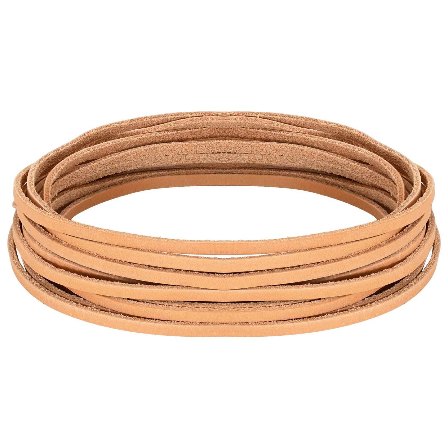 Leather Strap Light Brown 200 x 0.3 cm Leather