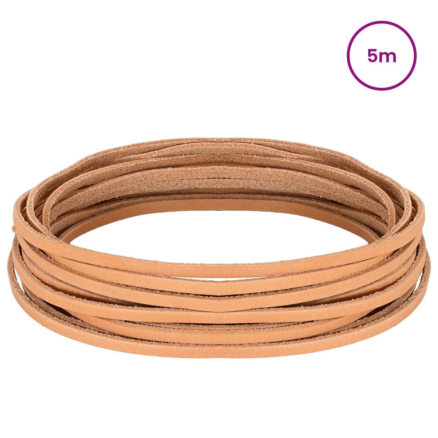 Leather Strap Light Brown 500 x 0.3 cm Leather