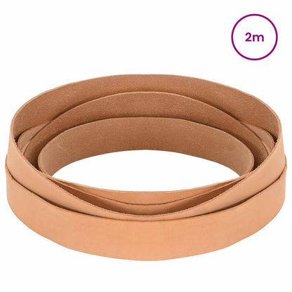 Leather Strap Light Brown 200 x 2.5 cm Leather