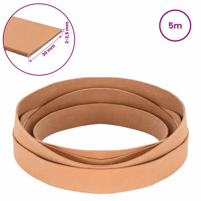 Leather Strap Light Brown 500 x 3 cm Leather