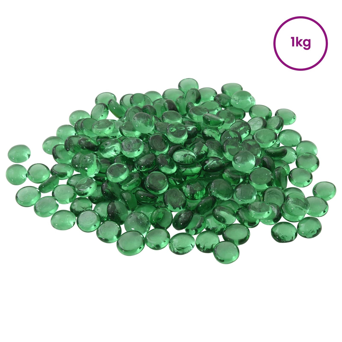 Glass Nugget 17-19 mm Green Glass
