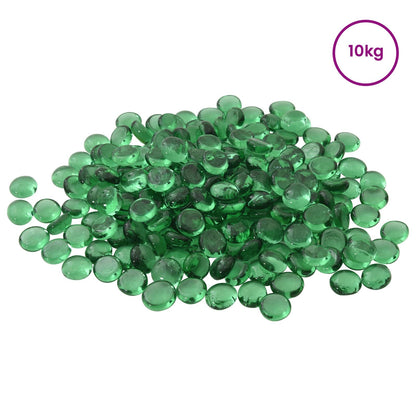 Glass Nugget 17-19 mm Green Glass