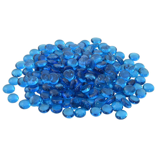 Glass Nugget 17-19 mm Sky Blue Glass