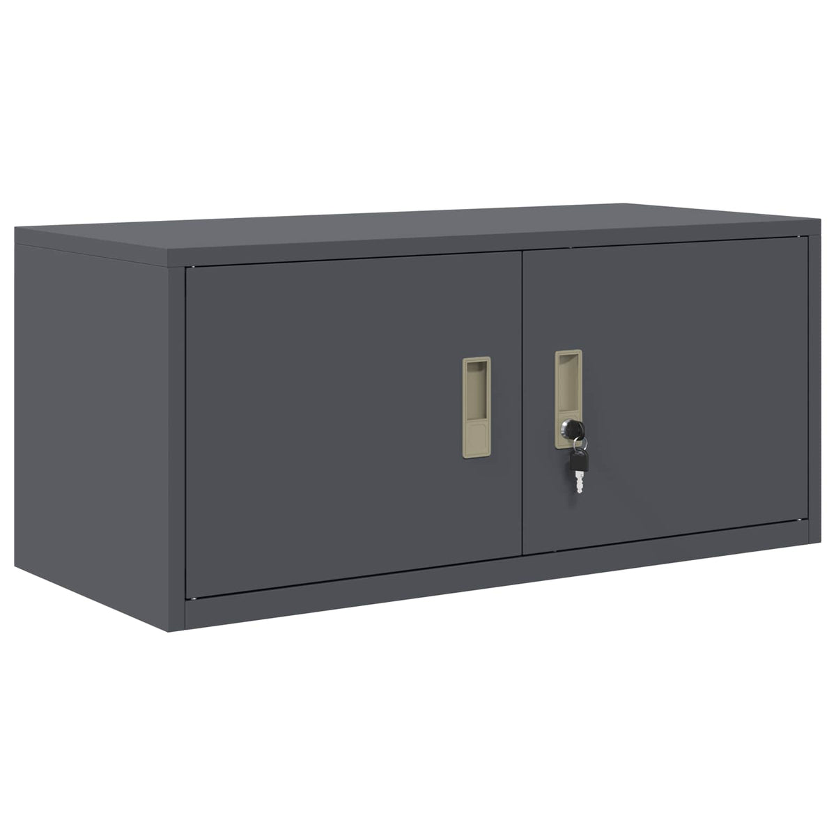 Storage Cabinet 2 pcs Anthracite 90 x 40 x 130 cm Steel
