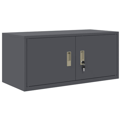 Storage Cabinet 2 pcs Anthracite 90 x 40 x 130 cm Steel