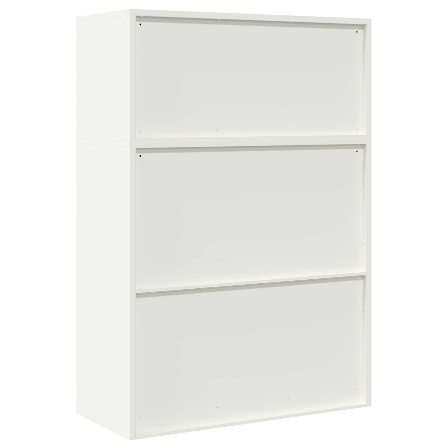 Storage Cabinet 2 pcs White 90 x 40 x 130 cm Steel Lockable