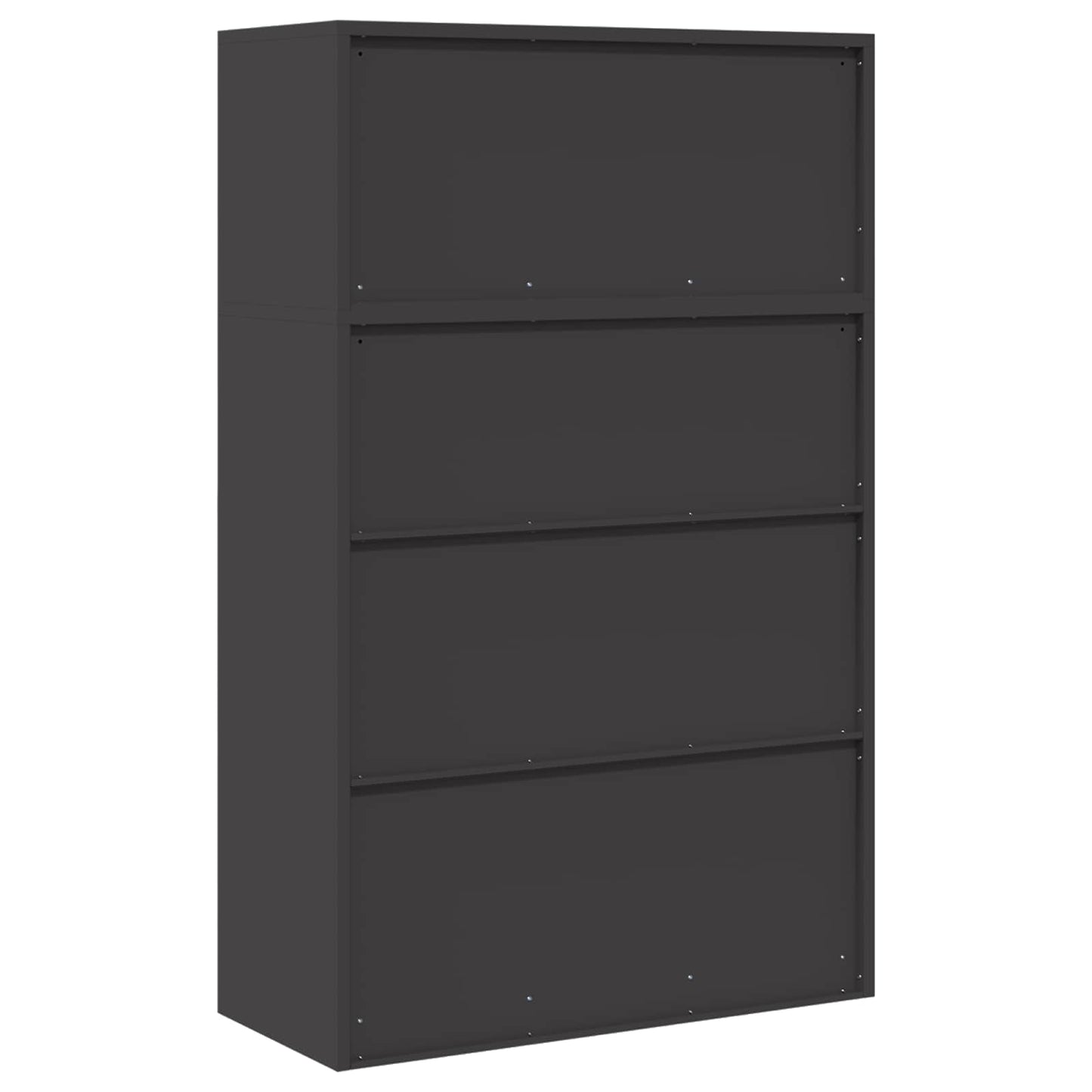 Storage Cabinet 2 pcs Black 90 x 40 x 145 cm Steel Lockable