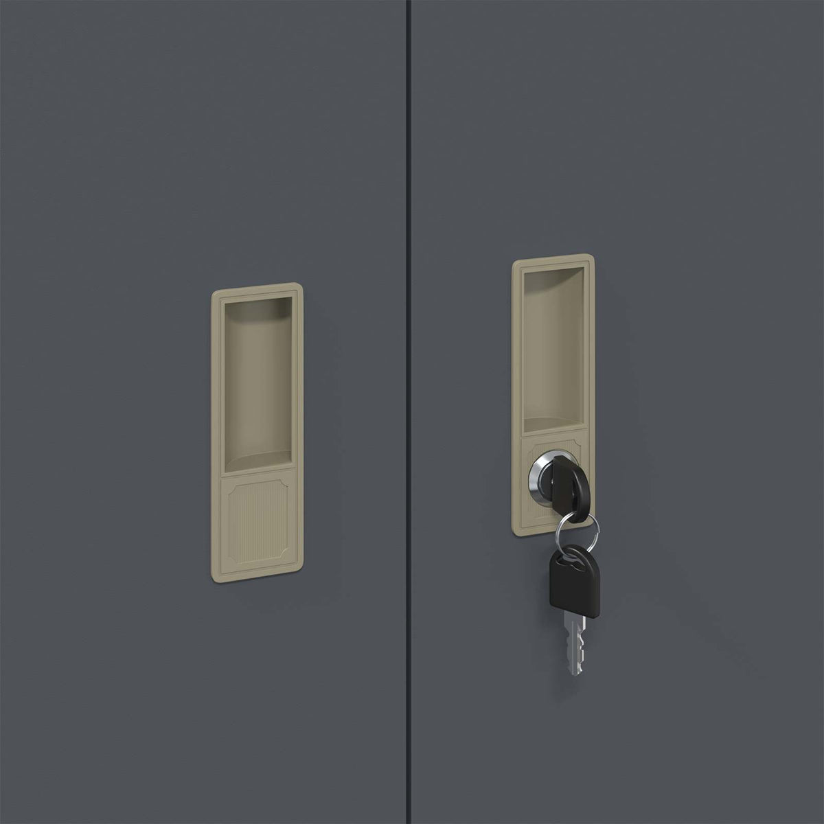 Storage Cabinet 2 pcs Anthracite 90 x 40 x 145 cm Steel