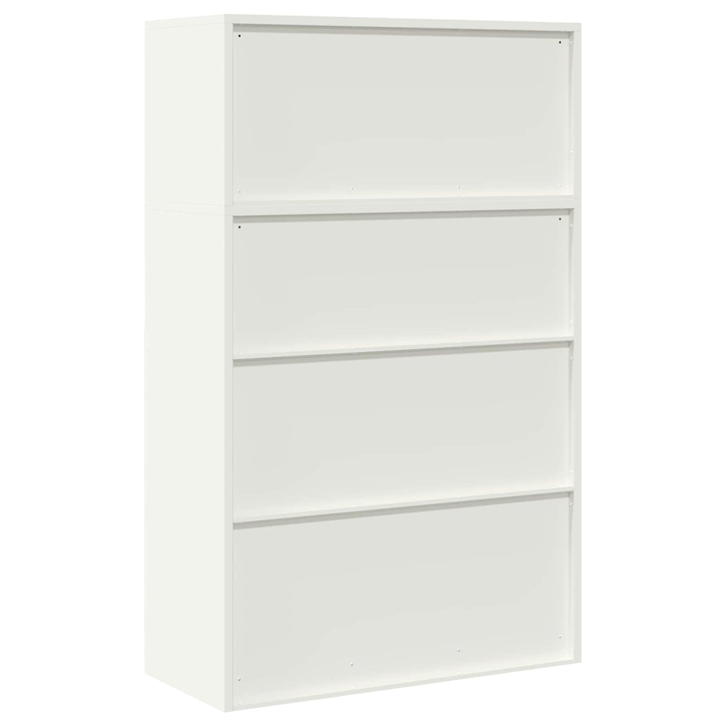 Storage Cabinet 2 pcs White 90 x 40 x 145 cm Steel Lockable