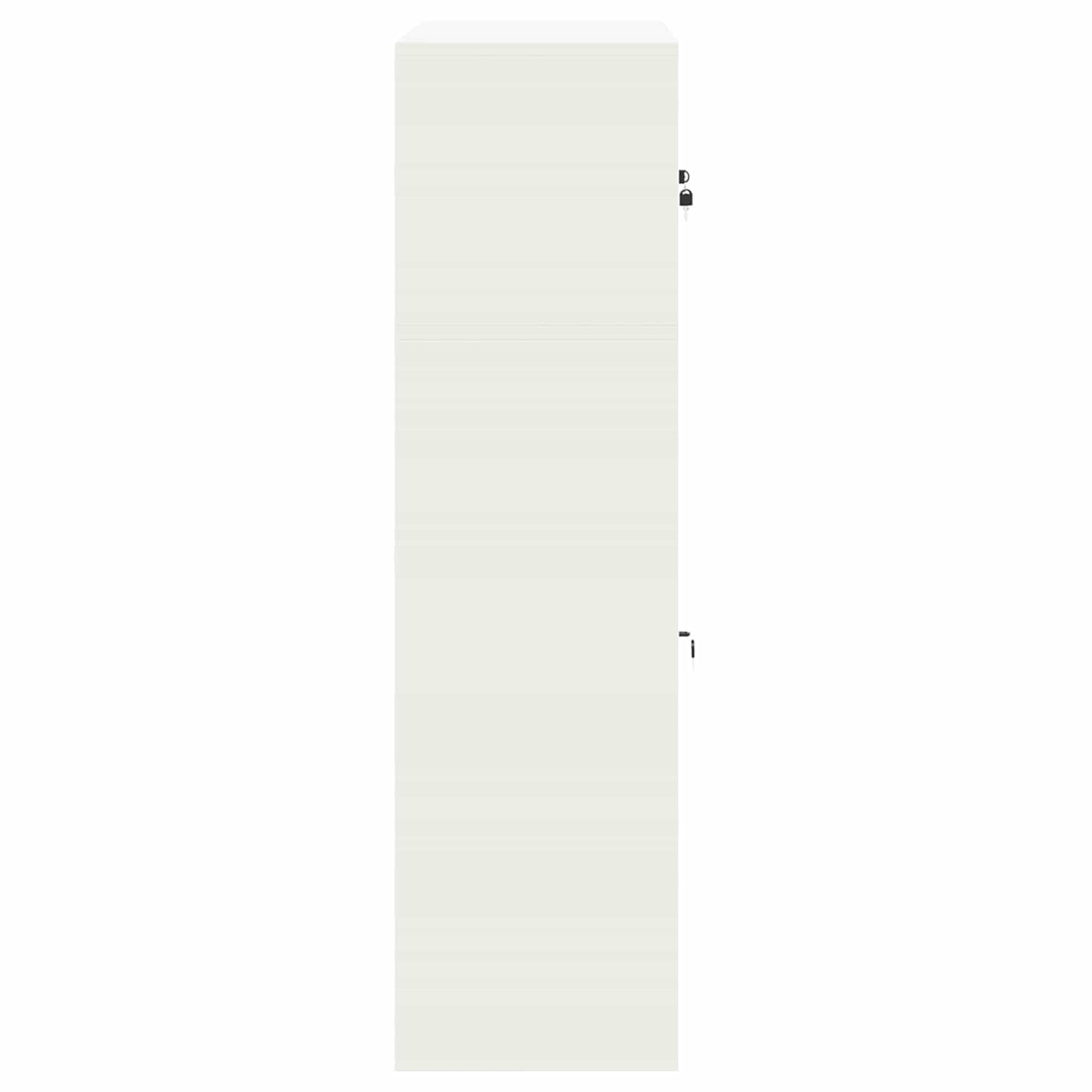Storage Cabinet 2 pcs White 90 x 40 x 145 cm Steel Lockable