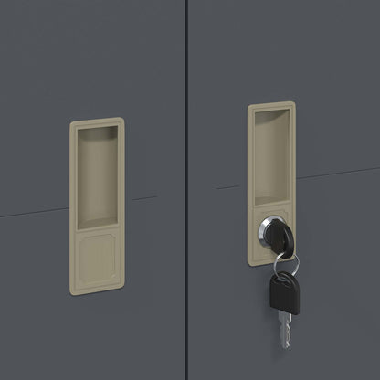 Storage Cabinet 2 pcs Anthracite 90 x 40 x 180 cm Steel