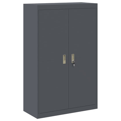 Storage Cabinet 2 pcs Anthracite 90 x 40 x 180 cm Steel