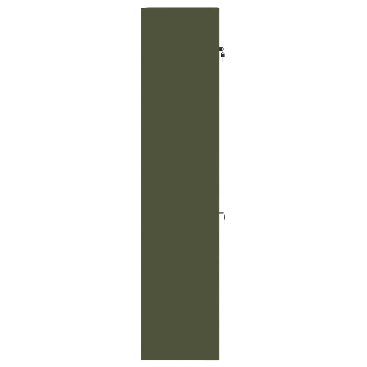 Storage Cabinet 2 pcs Olive Green 90 x 40 x 180 cm Steel