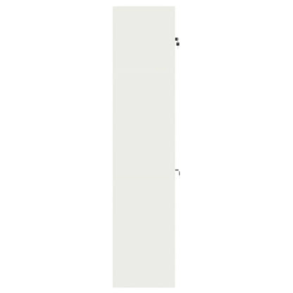 Storage Cabinet 2 pcs White 90 x 40 x 180 cm Steel Lockable