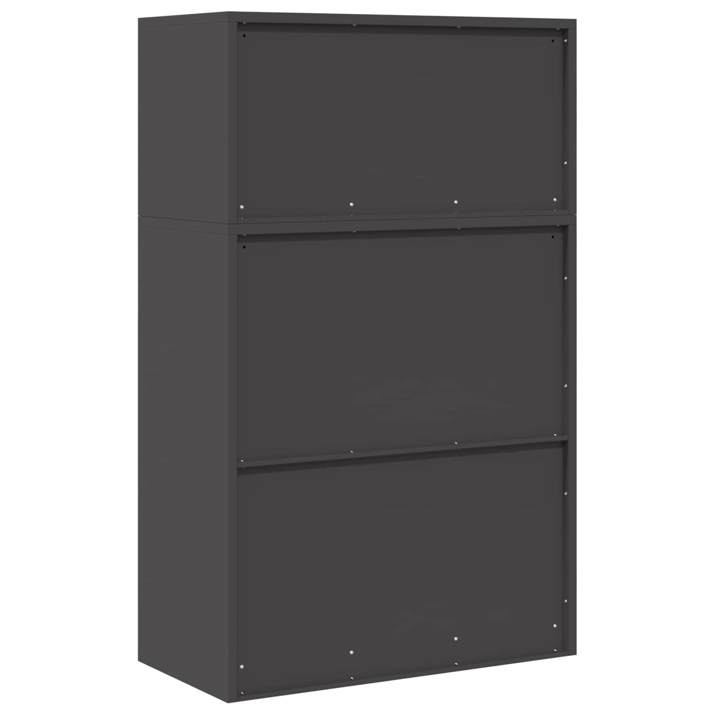 Storage Cabinet 2 pcs Black 80 x 40 x 130 cm Steel Lockable
