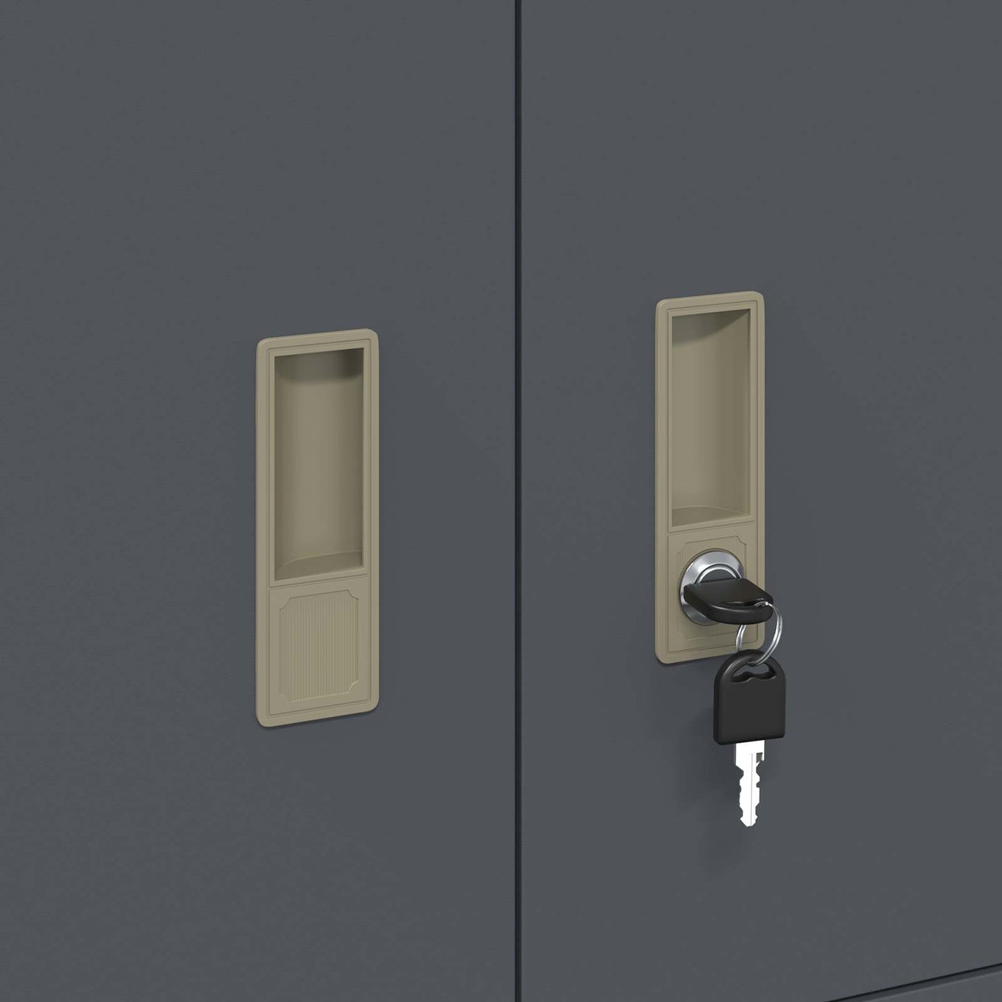 Storage Cabinet 2 pcs Anthracite 80 x 40 x 180 cm Steel