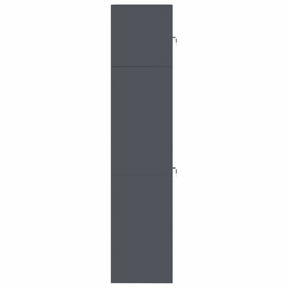 Storage Cabinet 2 pcs Anthracite 80 x 40 x 180 cm Steel
