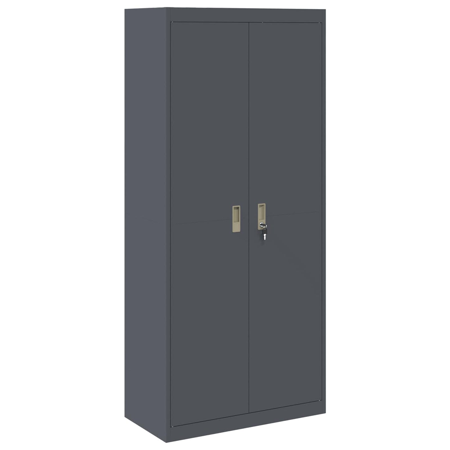 Storage Cabinet 2 pcs Anthracite 80 x 40 x 220 cm Steel