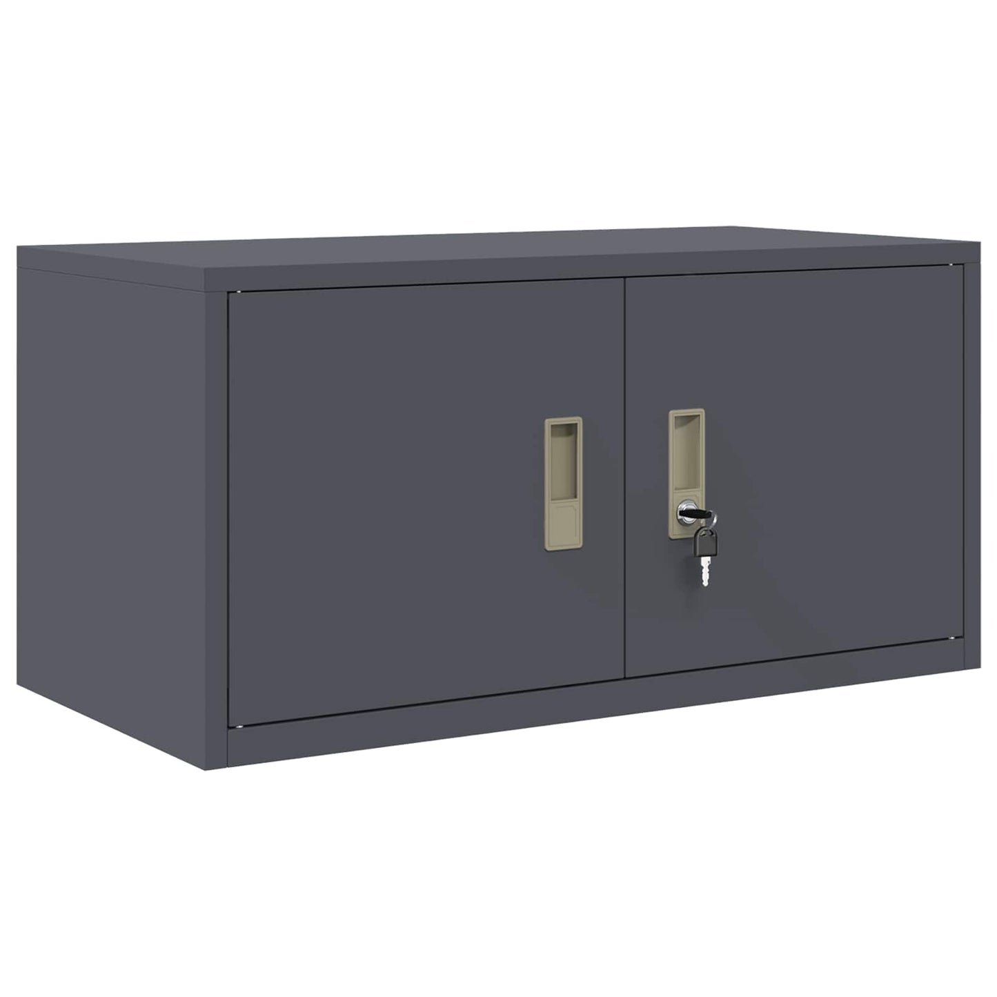 Storage Cabinet 2 pcs Anthracite 80 x 40 x 220 cm Steel