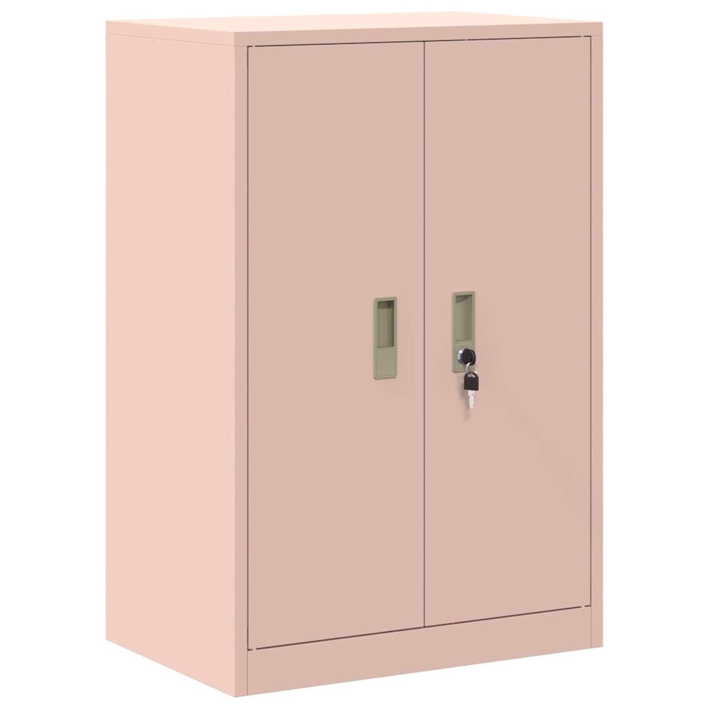 Storage Cabinet 2 pcs Pink 60 x 40 x 130 cm Steel Lockable