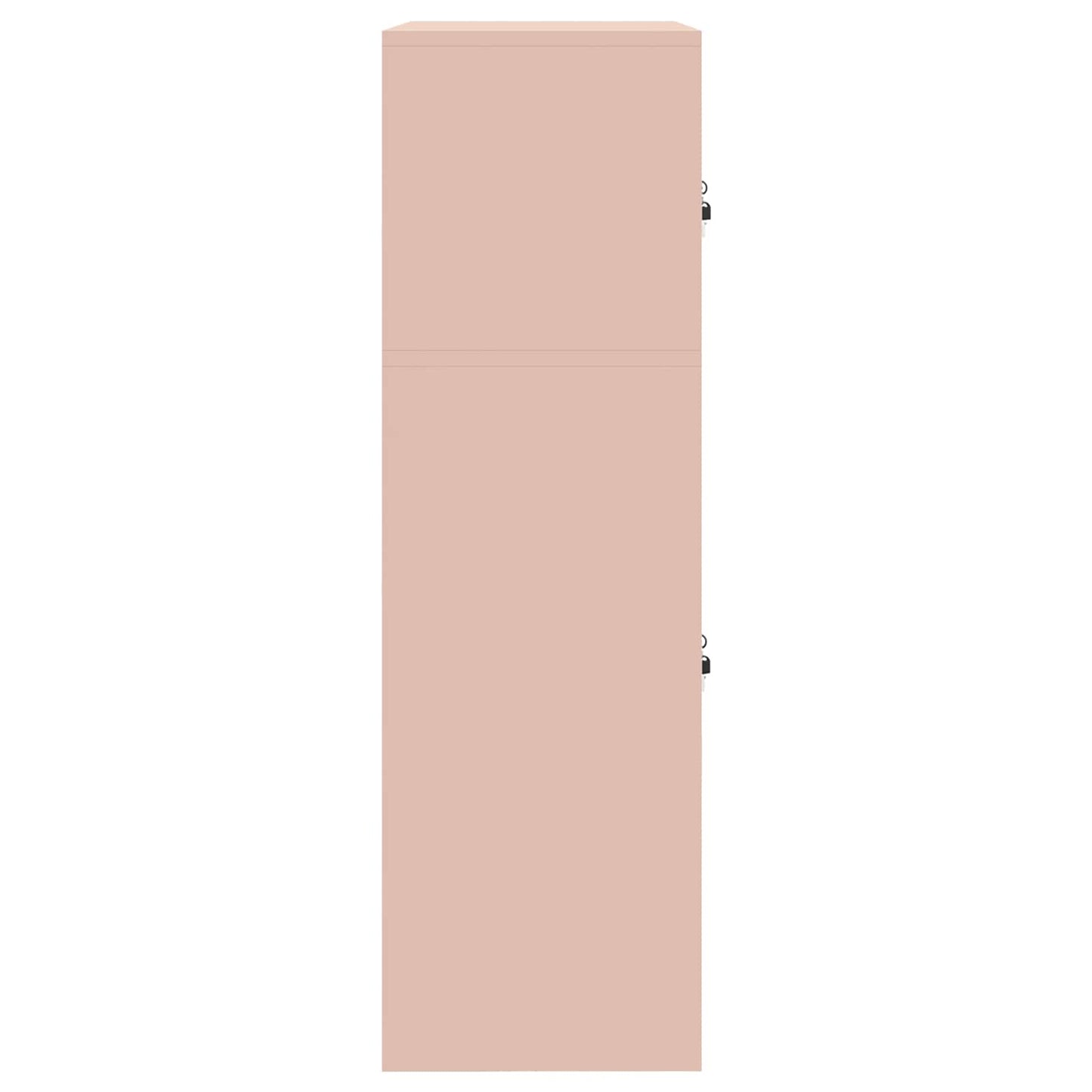 Storage Cabinet 2 pcs Pink 60 x 40 x 130 cm Steel Lockable