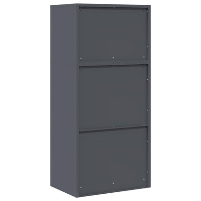 Storage Cabinet 2 pcs Anthracite 60 x 40 x 130 cm Steel