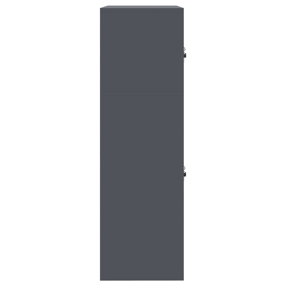 Storage Cabinet 2 pcs Anthracite 60 x 40 x 130 cm Steel