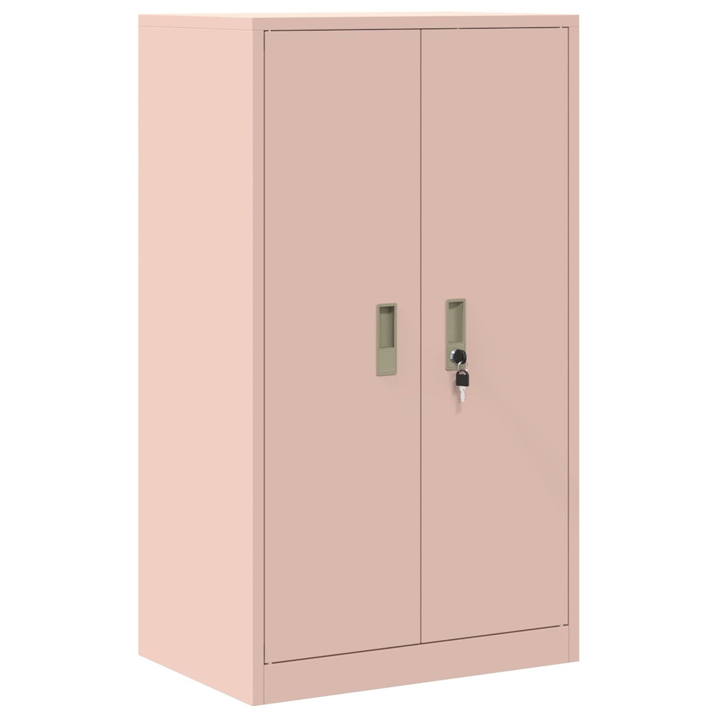 Storage Cabinet 2 pcs Pink 60 x 40 x 145 cm Steel Lockable